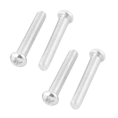 PiccoCasa Household Metal Round Shape Retro Style Cabinet Knobs 1" x 0.8"(D*H) Silver Bronze Tone 4 Pcs