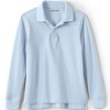 Lands' End School Uniform Kids Long Sleeve Mesh Polo Shirt - 2 of 4