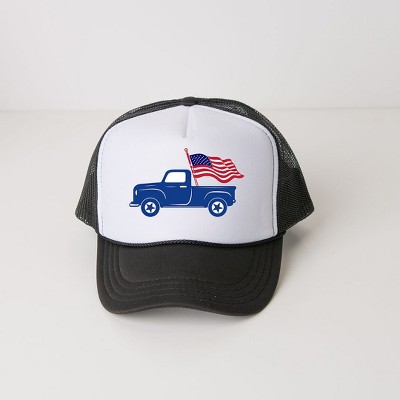 The Juniper Shop Truck With Flag Youth Foam Trucker Hat