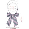 Elerevyo Women's Stylish Adjustable Elastic Band Pre-tied Stripes Bow Ties - 2 of 4
