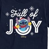 Men's - Lilo and Stitch - Full Of Joy Christmas Short Sleeve Graphic T-Shirt - 2 of 4