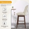 Hyleory 29.5'' Solid Wood Swivel Bar Stool(Set of 2) - 3 of 4