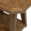 Liberty Furniture,Carolina Park Octagonal End Table for Living Room - Amber Brown Oak - 4 of 4