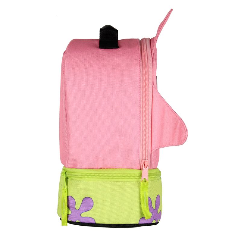 SpongeBob SquarePants Patrick Star Character Dual Compartment Lunch Box Bag Pink, 3 of 7
