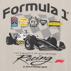 Men's Formula 1 Racing Crewneck Pullover Sweatshirt - Gray - 2 of 3