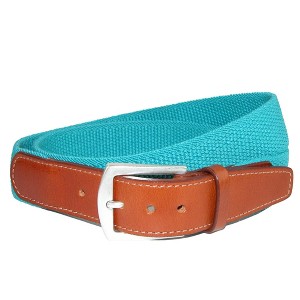 CrookhornDavis Men's Newport Pique Cotton Woven Elastic Belt - 1 of 3