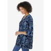 Woman Within Plus Size Bell-Sleeve V-Neck Tunic - 4 of 4