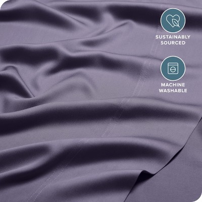 Dusty Purple Twin XL Bamboo Deep Pocket Sheet Set