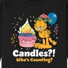 Men's - Garfield - Candles Who's Counting Graphic Fleece Sweatshirt - 2 of 4