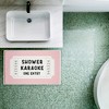 Stupell Industries Shower Karaoke Pink Printed Plush Bathroom Floor Mat, design by Lettered and Lined - 4 of 4