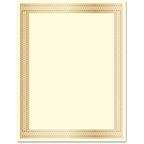 Geographics 8.5 x 11 in. Award Certificates Burgundy Gold Foil - Blue