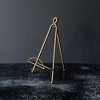 Boho Brass Decorative Folding Easel Metal for Art, Prints, Cookbook Vintage Accent Tabletop Holder - 2 of 4