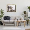 Stupell Industries Meerkats Painting Zebra Stripes Framed Canvas - 2 of 3