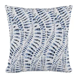 18"x18" Polyester Pillow in Snake Skin Blue - Skyline Furniture