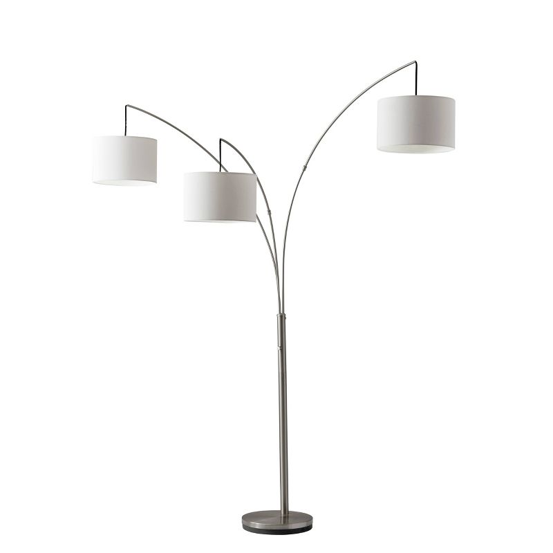 Trinity Arc Lamp Brushed Steel - Adesso, 1 of 9