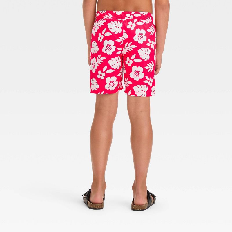 Boys&#39; Floral Hibiscus Printed Swim Shorts - Cat &#38; Jack&#8482;, 4 of 5