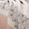 Sapphtopaz 6 Piece Bedding Quilt Set Floral Print Pattern Contrasting Colors Reversible Quilt Set with Throw Pillows - 2 of 4
