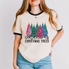 Simply Sage Market Women's My Kind Of Christmas Trees Short Sleeve Ringer Tee - 2 of 4