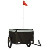 vidaXL Bike Trailer Black and Gray 99.2 lb Iron - 2 of 4