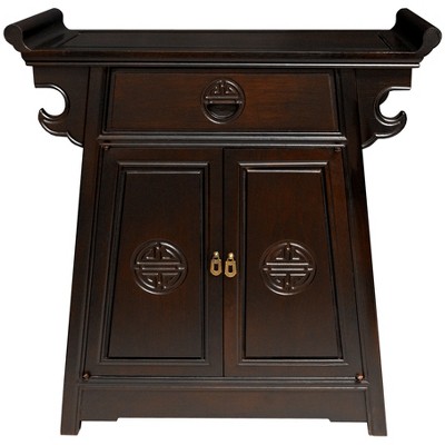 Rosewood Altar Cabinet Dark Chestnut - Oriental Furniture