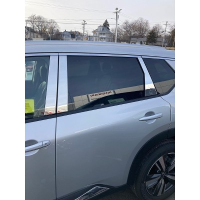 QAA Part PP71536 is a 6 Piece Stainless Steel Pillar Post Trim That is Compatible with Nissan Rogue 2021-2023