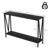 Console Table, 42.9" Entryway Table with Storage, Wood and Metal 2-Tier Narrow Sofa Table with Shelf for Living Room and Entryway Decor - 2 of 4