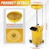 Portable Waste Oil Drain Container, Industrial Fluid Drain Tank with Wheels and Adjustable Funnel Height - 3 of 4