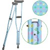 My Crutches- Orthopedic Crutches w Adjustable Handgrip/Length (Teen/Adult Size 5'2" to 5'10") Lightweight Aluminum w Underarm Padding - Dog Paws - 3 of 4