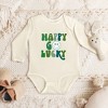 The Juniper Shop Happy Go Lucky Smiley Face Baby Long Sleeve Bodysuit - 2 of 3
