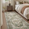 MontVoo Classic Floral Green Washable Rug - 2 of 4