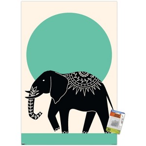 Trends International Ink Elephant Unframed Wall Poster Prints - 1 of 4
