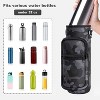 BABYYER Water Bottle Carrier Bag, with Adjustable Shoulder Strap, Sling Bag Sleeve Pouch Holder, for Walking Hiking Camping Gym - 4 of 4