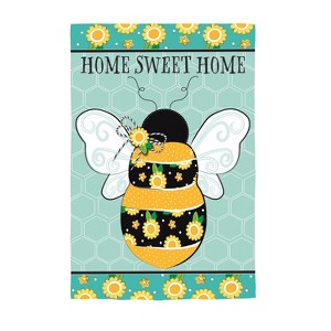 Home Sweet Home Bee Linen House Flag - 1 of 1