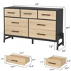 7-Drawer Dresser for Bedroom, 52" Wide Freestanding Wooden Chest, Closet Storage Organizer for Living Room, Hallway, or Entryway - 2 of 4