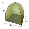 Plant Protection Domes, UV-Stabilized, 36x36x37, Weather & Pest Protection, with Galvanized Steel Hoops and Ground Pegs - 2 of 4