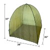 Plant Protection Domes, UV-Stabilized, 36x36x37, Weather & Pest Protection, with Galvanized Steel Hoops and Ground Pegs - image 2 of 4