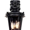 John Timberland Casa Marseille Vintage Rustic Outdoor Wall Light Fixture Textured Black Scroll 21 3/4" Clear Hammered Glass for Post Exterior Barn - 3 of 4