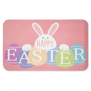 Stupell Industries Happy Easter Bright Eggs Printed Anti-Fatigue Floor Mat, design by Marcus Prime, 30"x18" - 1 of 4