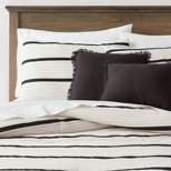 5pc Modern Stripe Comforter Set Off-White - Threshold™