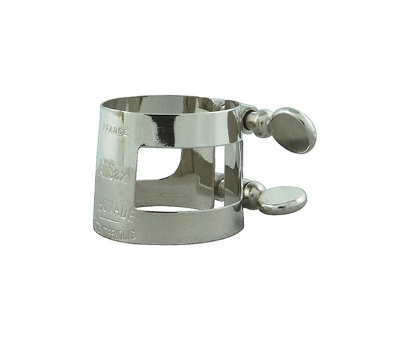 Bonade Alto Saxophone Ligature Alto Sax - Nickel - Inverted