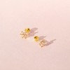 Girls' Flower Cluster Screw Back 14k Gold Earrings - In Season Jewelry - 4 of 4