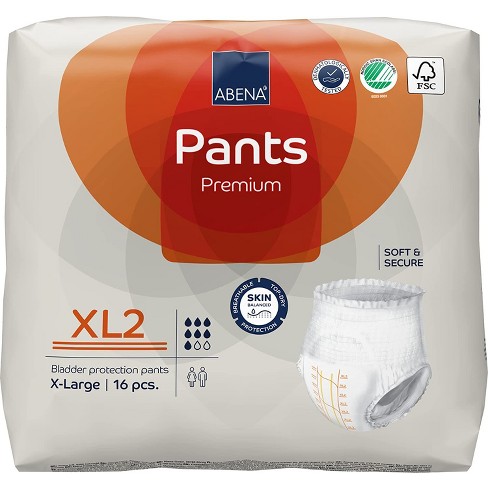 Abena Pants, Premium Protective Underwear, Level 2 Heavy Absorbency, Extra  Large, 16 Count : Target