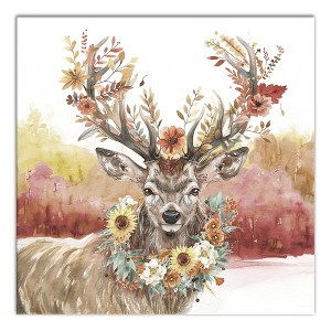 Creative Products Ornate Autumn Deer 16 x 16 Canvas Wall Art - 1 of 4