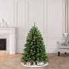 Puleo 4.5ft Pre-lit Artificial Christmas Tree Newcastle Fir: Hinged Branches, 200 Clear Lights, Indoor Use, Includes Stand - 2 of 3