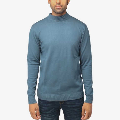 X Ray Men s Soft Slim Fit Turtleneck Mock Neck Pullover Sweaters For Men big Tall Available In Teal Size Large Target