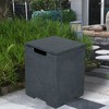 Elementi 15.9" Outdoor Propane Tank Cover Concrete Hideaway Table for 20 lb Tank - 2 of 4
