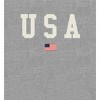 Americana USA Flag Crew Neck Long Sleeve Heather Gray Adult Tee - 2 of 2