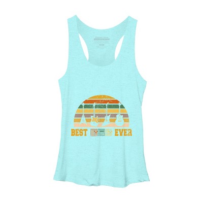 Women's Design By Humans Best Guitar Dad Ever Music Guitar Chord By BaoMinh Racerback Tank Top