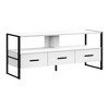 48" Industrial-Inspired TV Stand with 3 Drawers and Open Storage for Living Room - 2 of 4