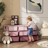 Qaba Kids Storage Unit Dresser Tower with Drawers Chest Toy Organizer for Bedroom Nursery Kindergarten Living Room for Boys Girls - 3 of 4